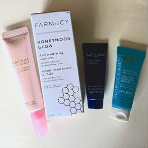 NEW Moroccan Oil, Farmacy, Living Proof, & Wander Beauty 4 Piece Set Bundle